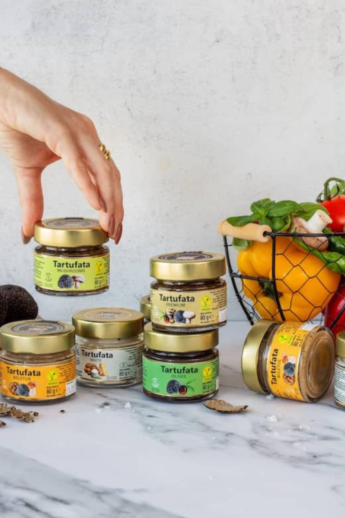 Zdjęcie produktów firmy Zigante specjalizującej się w truflach