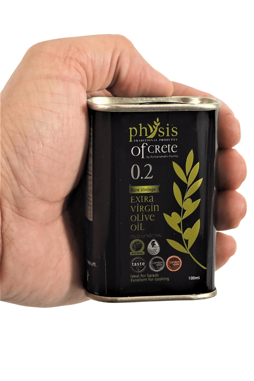 Oliwa z oliwek Extra Virgin Physis of Crete 0,2% 100 ml w puszce z Krety