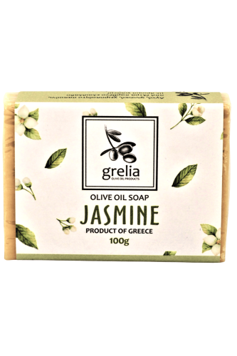Greckie mydło oliwkowe Grelia o zapachu jaśminu 100 g