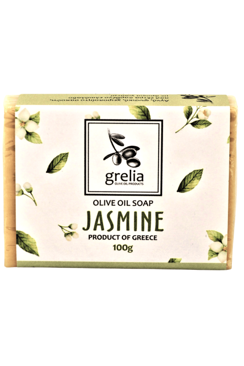 Greckie mydło oliwkowe Grelia o zapachu jaśminu 100 g