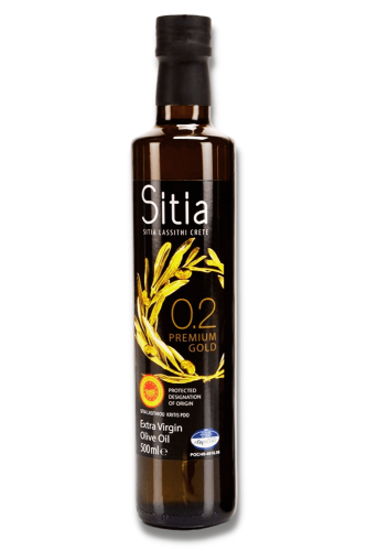 Grecka oliwa z oliwek Extra Virgin Sitia 0,2% 500 ml w butelce