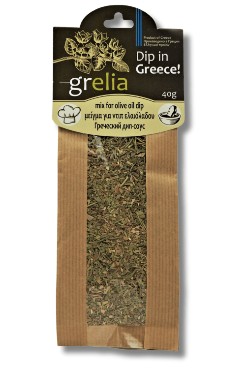 Grecka mieszanka przypraw do oliwy i chleba 40 g w oryginalnym opakowaniu