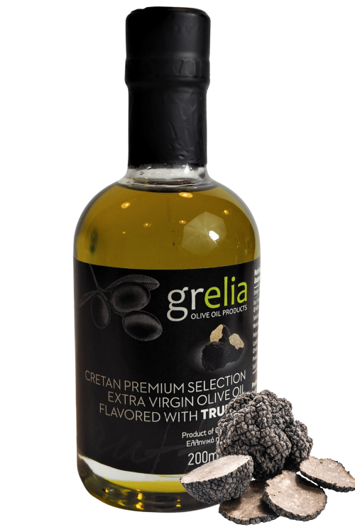 Grelia grecka oliwa truflowa Extra Virgin 200 ml w szklanej butelce