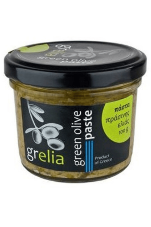 Pasta z zielonych oliwek Tapenada Grelia 100 g grecka pasta oliwkowa