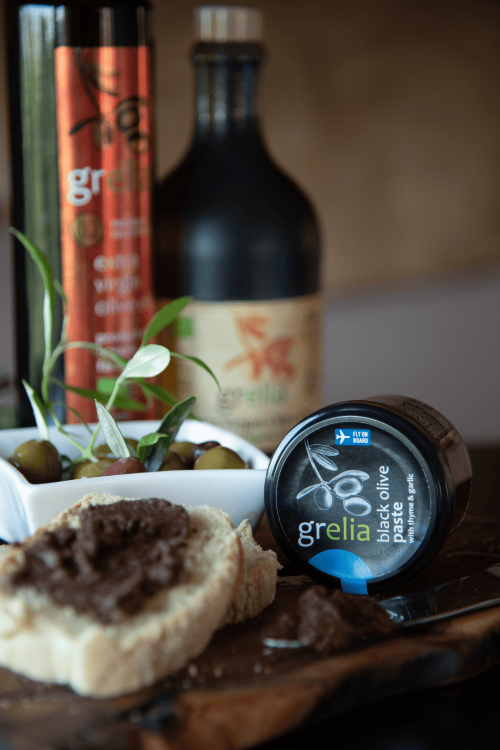 Grecka tapenada z zielonych oliwek Grelia 100 g słoiczek produktu