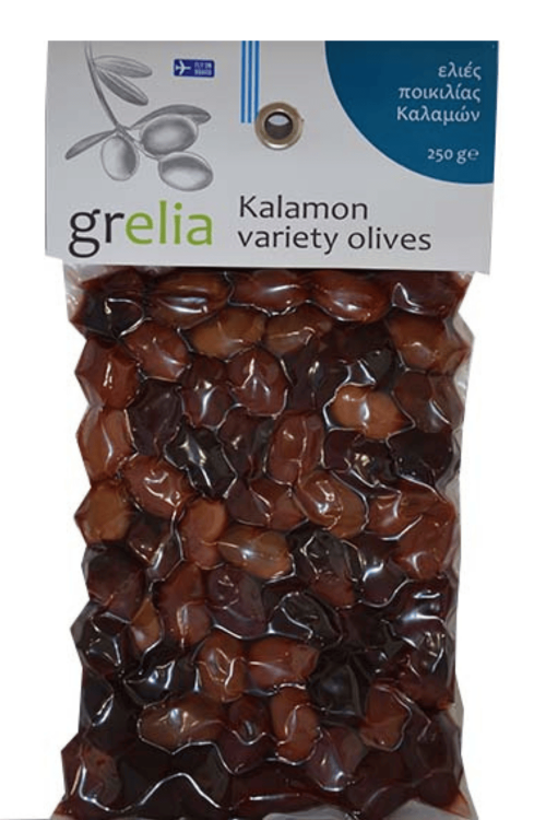 Greckie oliwki Kalamata niedrylowane 250 g