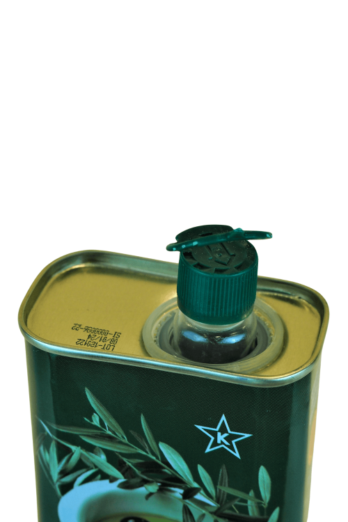 Oliwa z oliwek Extra Virgin Sitia 0,3% 500 ml – opakowanie z praktycznym dziubkiem