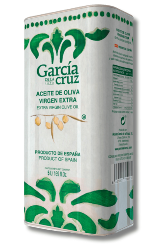 Hiszpańska oliwa z oliwek extra virgin 0,3% 5 L Garcia de la Cruz w puszce