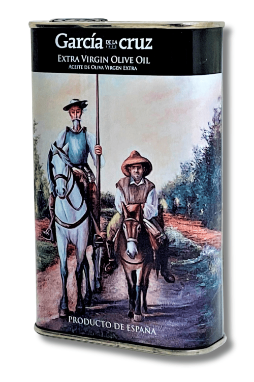 Hiszpańska oliwa z oliwek extra virgin García de la Cruz Don Kichot 500 ml w metalowej puszce