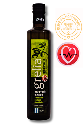 Grecka oliwa z oliwek extra virgin Grelia High Phenolic 500 ml w butelce