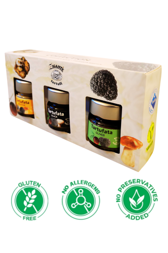 Zigante zestaw degustacyjny Tartufata 3 × 30 g z trzema pastami truflowymi