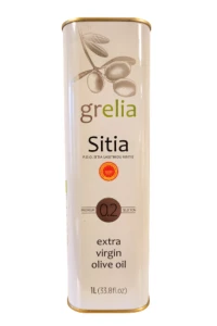 Grelia Sitia 0,2% Premium 1 l – grecka oliwa extra virgin filtrowana w puszce
