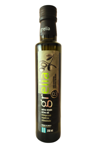 Grecka oliwa z oliwek Extra Virgin Grelia 0,3% 250 ml w butelce