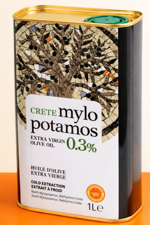 Oliwa z oliwek Extra Virgin Mylopotamos 0,3% 1 litr z Krety