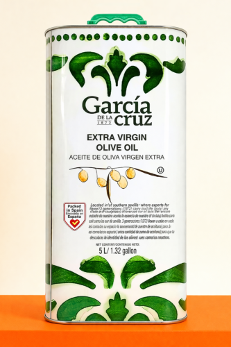 Garcia de la Cruz Extra Virgin 0,3% 5 L – hiszpańska oliwa w metalowej puszce