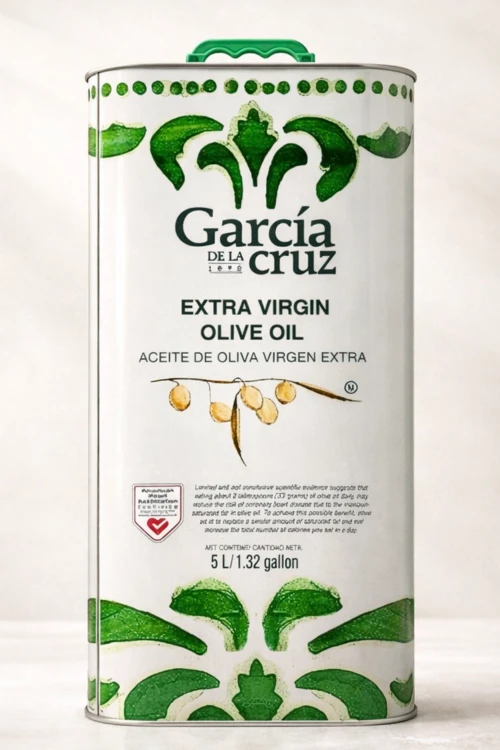 Oliwa extra virgin Garcia de la Cruz 5 litrów z Toledo – widok opakowania z przodu