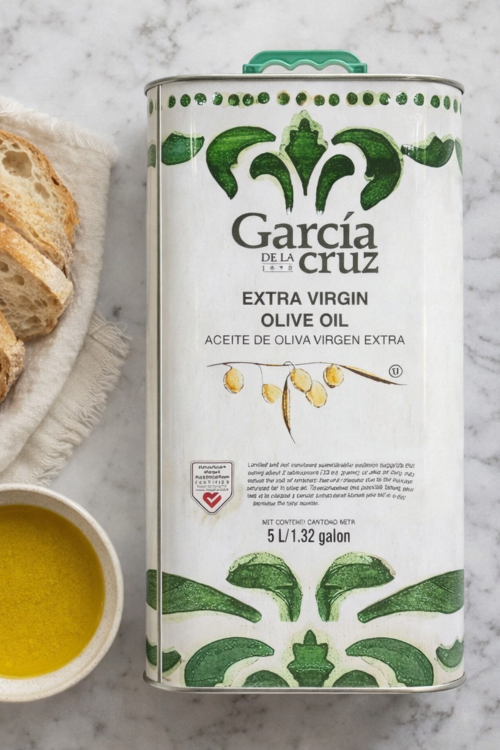 Oliwa z oliwek extra virgin z Hiszpanii Garcia de la Cruz 5 L – opakowanie do codziennej kuchni