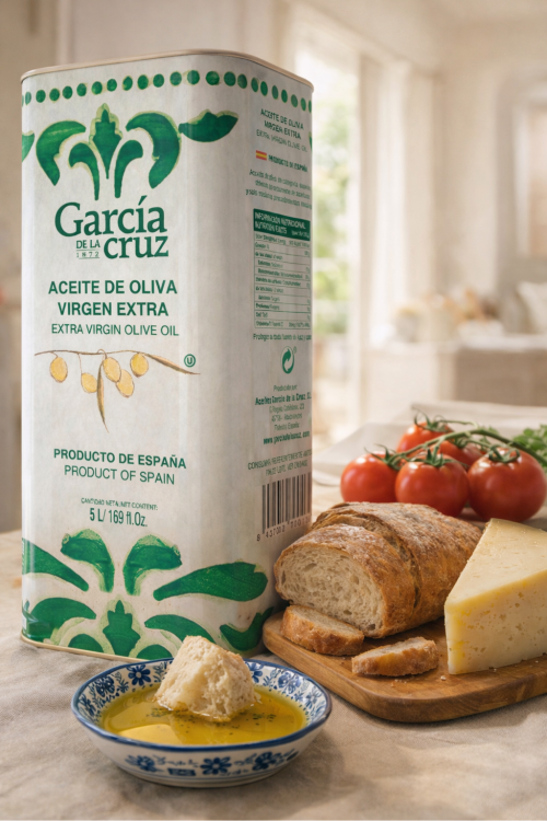 Hiszpańska oliwa z oliwek 0,3% 5 L Garcia de la Cruz – duża puszka premium