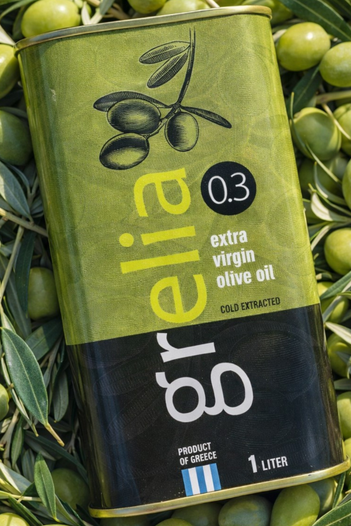 Grecka oliwa z Krety Grelia Koroneiki 1 l – opakowanie produktowe