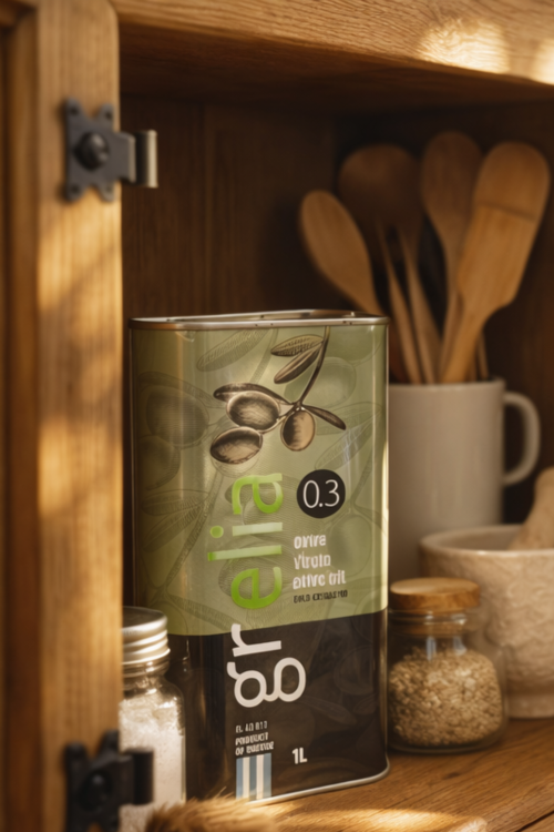 Oliwa z oliwek Extra Virgin Grelia 0,3% – metalowa puszka 1 l