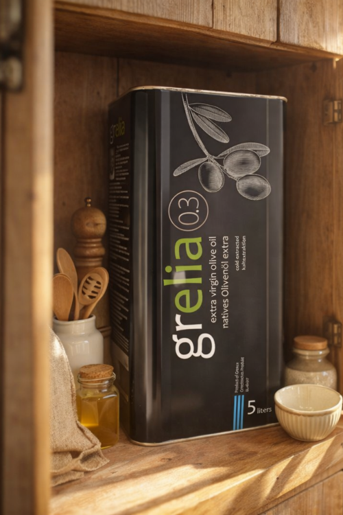 Grelia 0,3% grecka oliwa z oliwek 5 l – przechowywanie