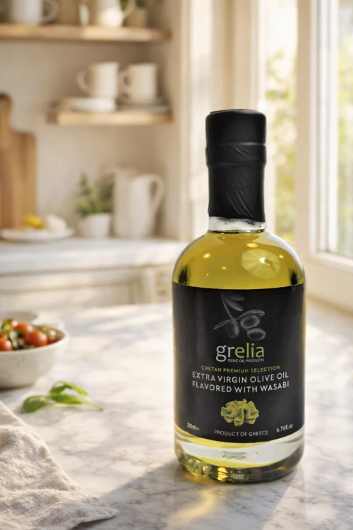 Oliwa z oliwek Extra Virgin z Wasabi Grelia 200 ml z Krety