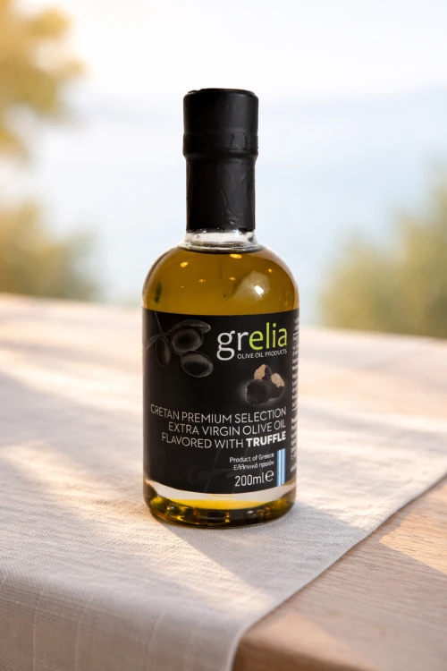 Oliwa z oliwek Extra Virgin truflowa Grelia 200 ml z Krety