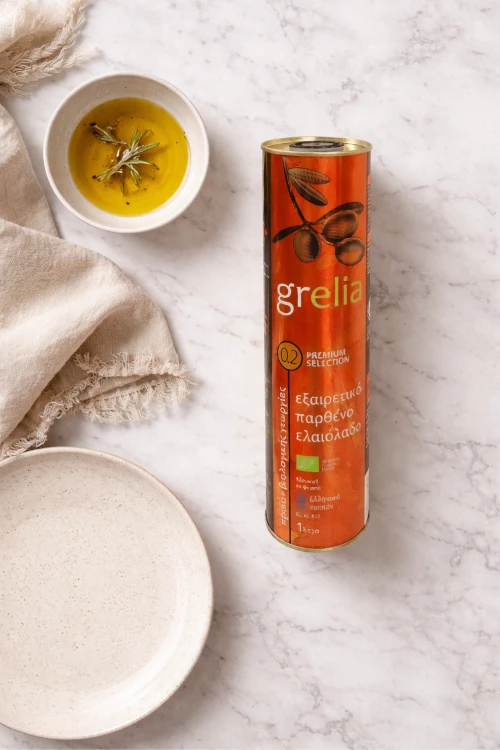 Grecka oliwa organiczna Koroneiki 1 litr z okolic Heraklionu