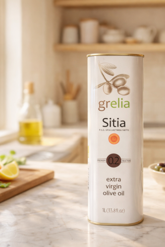 Oliwa extra virgin Grelia Sitia Premium 0,2% 1 l z Krety w puszce