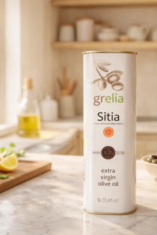 Oliwa extra virgin Grelia Sitia Premium 0,2% 1 l z Krety w puszce