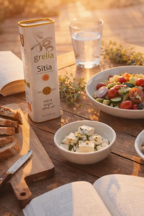 Grecka filtrowana oliwa z oliwek Grelia PDO Sitia 0,2% 1 l