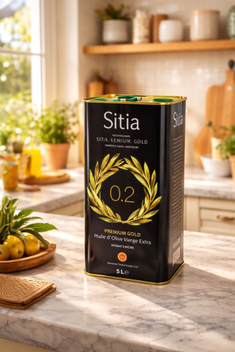 Grecka oliwa z oliwek Sitia 0,2% 5 litrów w metalowym opakowaniu