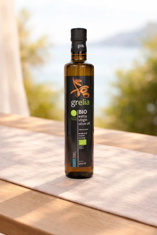GRELIA BIO / Organic 500 ml – filtrowana oliwa extra virgin z oliwek Koroneiki