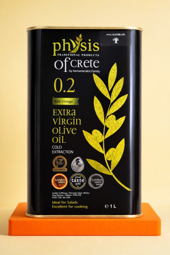 Grecka oliwa Physis of Crete 0,2% 1 litr w metalowej puszce