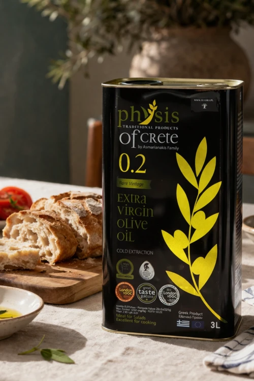 Oliwa extra virgin Koroneiki z Krety Physis of Crete 3L