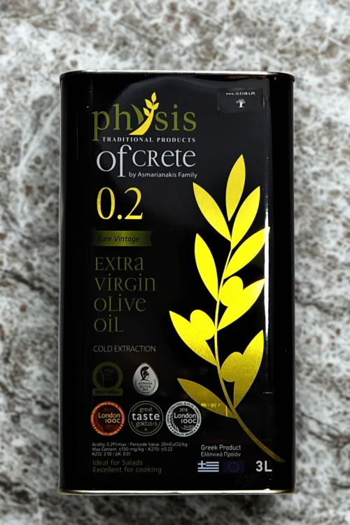 Oliwa z oliwek extra virgin 3L Physis of Crete z regionu Lasithi