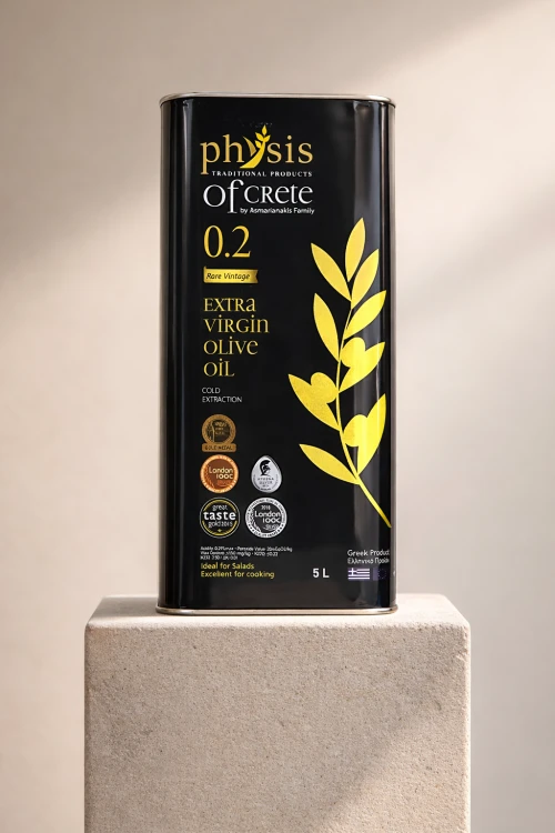 Grecka oliwa Physis of Crete 0,2% 5 litrów w metalowej puszce