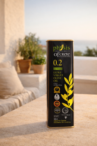 Grecka oliwa Physis of Crete 0,2% 500 ml w metalowej puszce