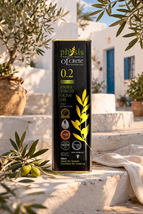 Oliwa extra virgin Koroneiki z Krety Physis of Crete 500 ml