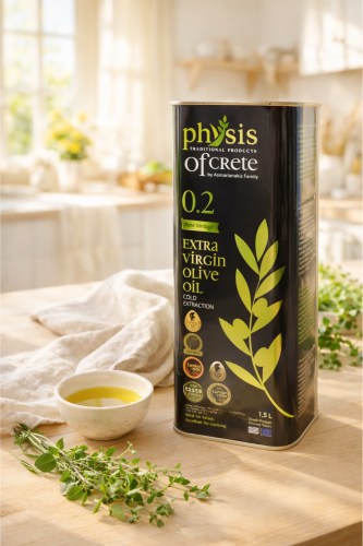 Grecka oliwa Physis of Crete 0,2% 1,5 l w metalowej puszce