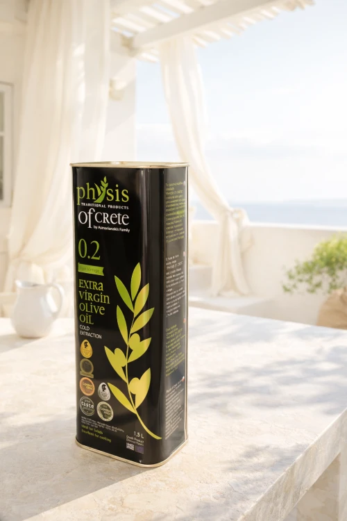 Oliwa z oliwek extra virgin 1,5 l Physis of Crete z regionu Lasithi