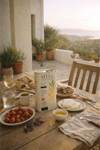 Grecka oliwa extra virgin Physis of Crete SITIA 1 litr w metalowej puszce
