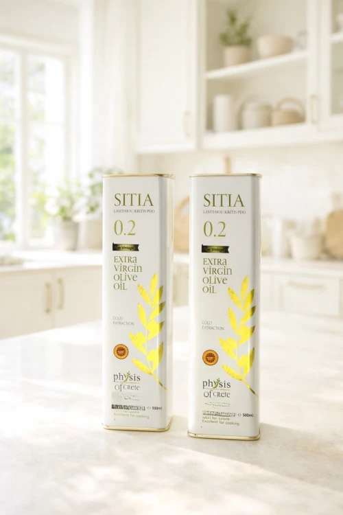 Zestaw greckiej oliwy extra virgin do codziennej kuchni Physis of Crete SITIA