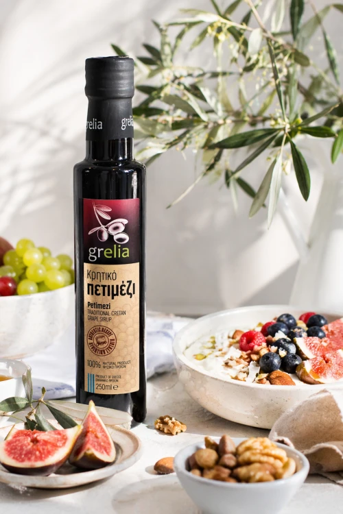 Grecka melasa winogronowa petimezi 200 ml do jogurtu i deserów