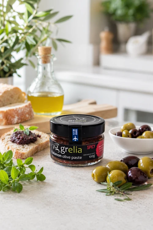 Tapenada z oliwek Kalamata jako dodatek do grzanek i przekąsek