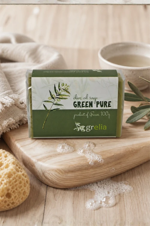 Naturalne greckie mydło oliwkowe Grelia 100 g bez barwników