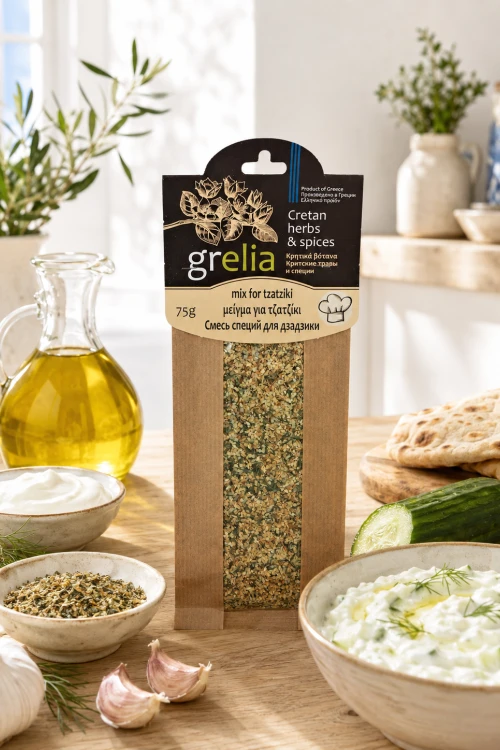 Mieszanka przypraw do tzatziki 75 g z czosnkiem i koperkiem