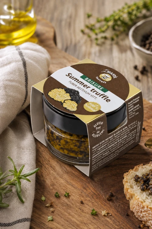 Zigante Summer Truffle Brisure z frittatą, oliwą extra virgin i świeżymi ziołami