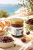Pasta z czarnych oliwek Kalamata Physis podana z crostini i zielonymi ziołami