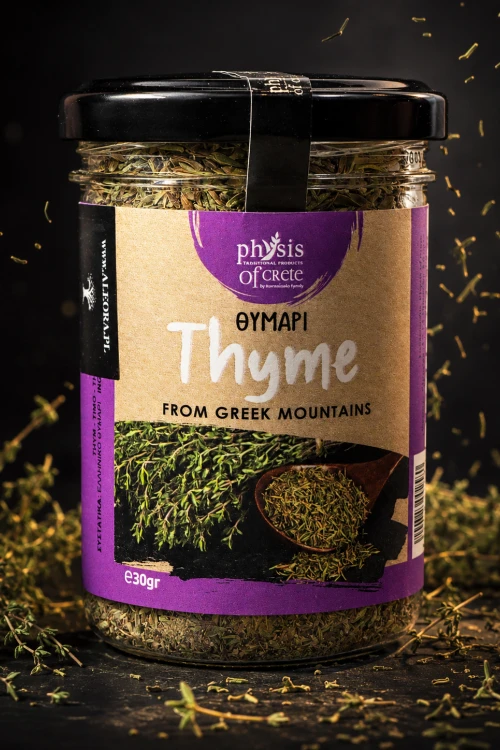Tymianek Physis of Crete do kuchni śródziemnomorskiej, sosów i dań z piekarnika